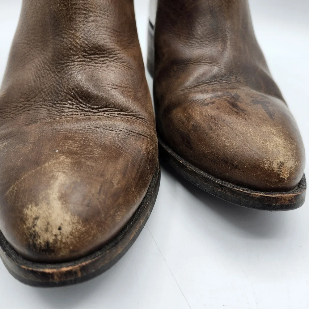 Diba Women's Brown Leather Ankle Booties Sz 8